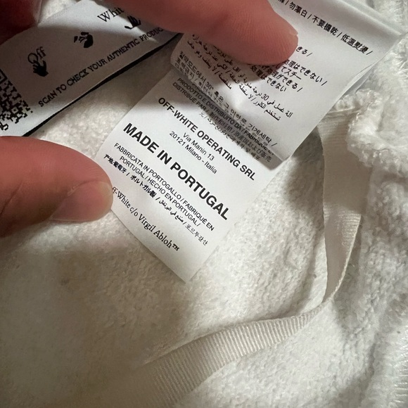 OFF WHITE CARAVAGGIO CREW NECK Size M ✅ - Picture 4 of 6